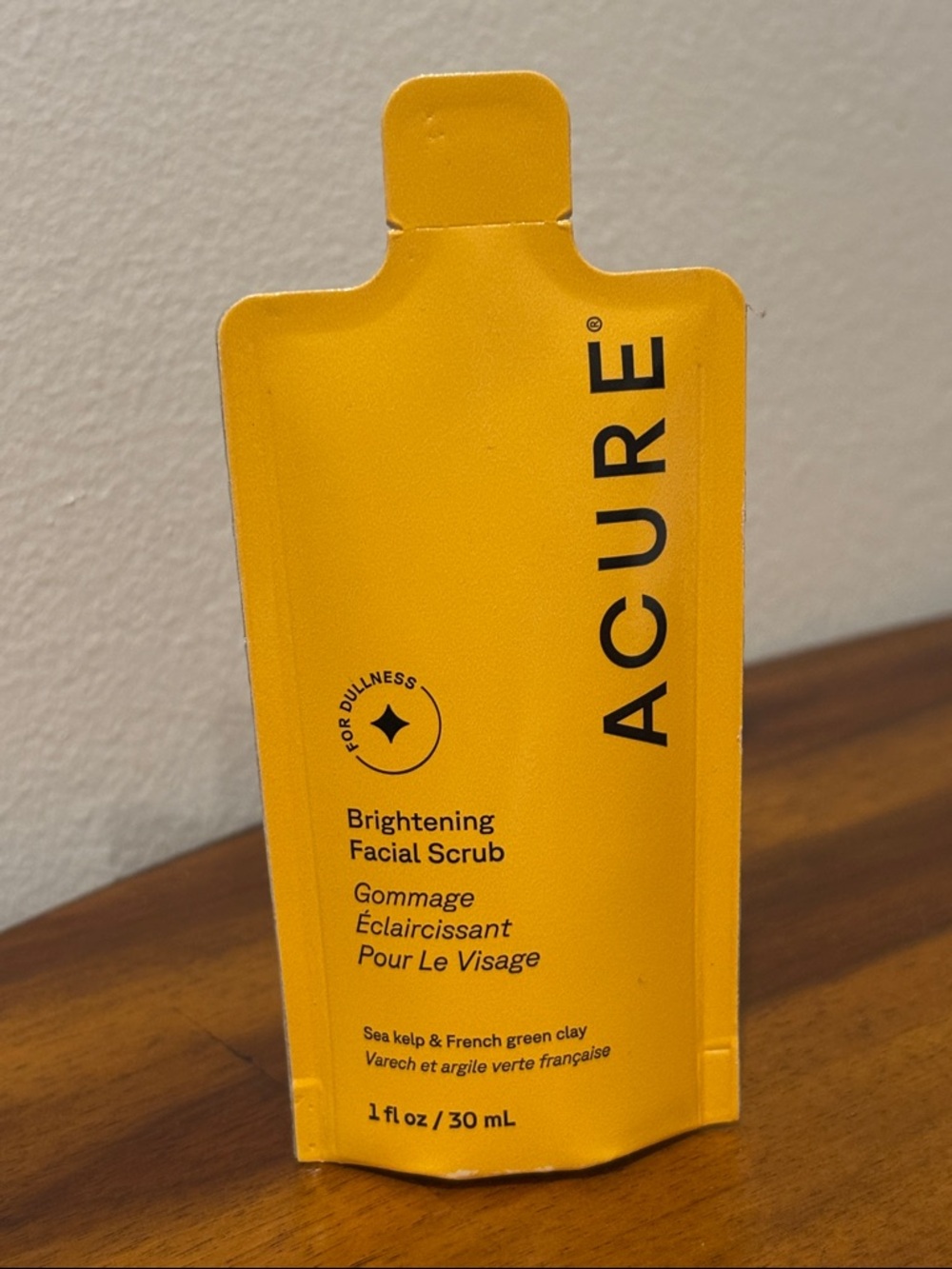 ACURE Brightening Facial Scrub, New In Packaging